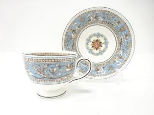 WEDGWOOD　ウェッジウッド　フロレンティーンターコイズ　カップ＆ソーサー　洋食器